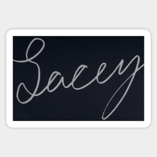 Cursive Lacey Sticker